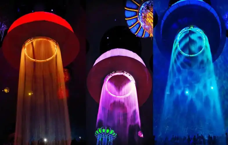 數(shù)字水幕：一場(chǎng)流淌的科技視覺(jué)盛宴，重新定義城市光影美學(xué)